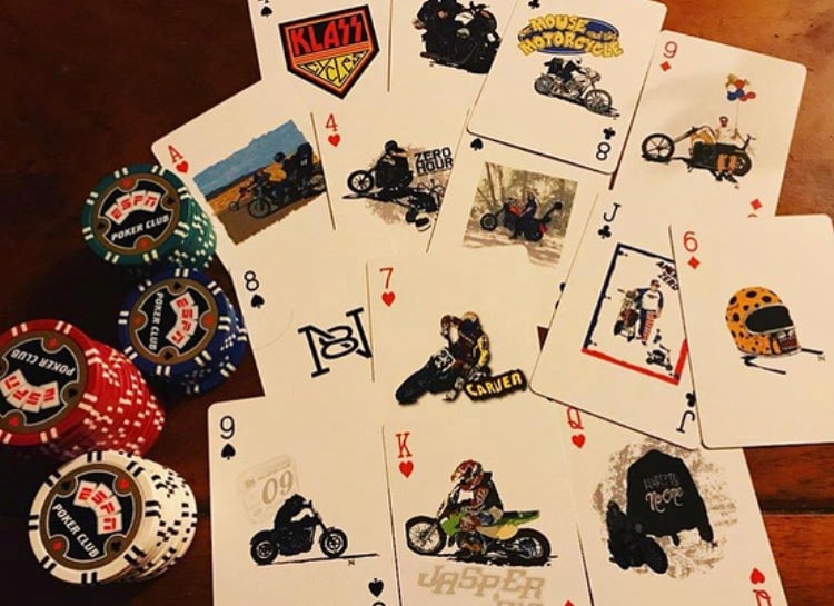 Image of Custom Motorcycle Playing Cards