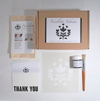 Image 3 of DIY Stencil Kit- Folk Tea Towel Stencil Kit