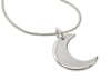 Little Silver Moon Pendant Necklace