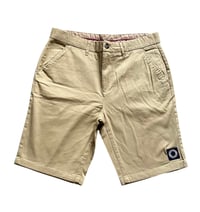 Image 1 of Napier Chino Shorts in Stone/ Navy 30” ONLY