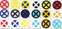 X-Men Logos 5mm x 5mm