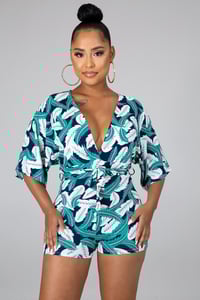 White Feather  Romper 