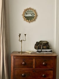 Image 5 of Brass Three-Arm Candlestick of Organic Form