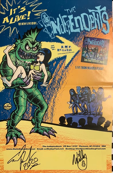 Image of Limited edition Autographed Live From Murder Beach promo poster