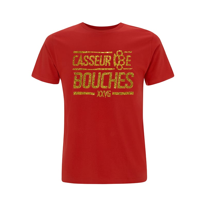 Image of TEE-SHIRT ROUGE - CASSEUR DE BOUCHES 