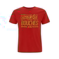 TEE-SHIRT ROUGE - CASSEUR DE BOUCHES 