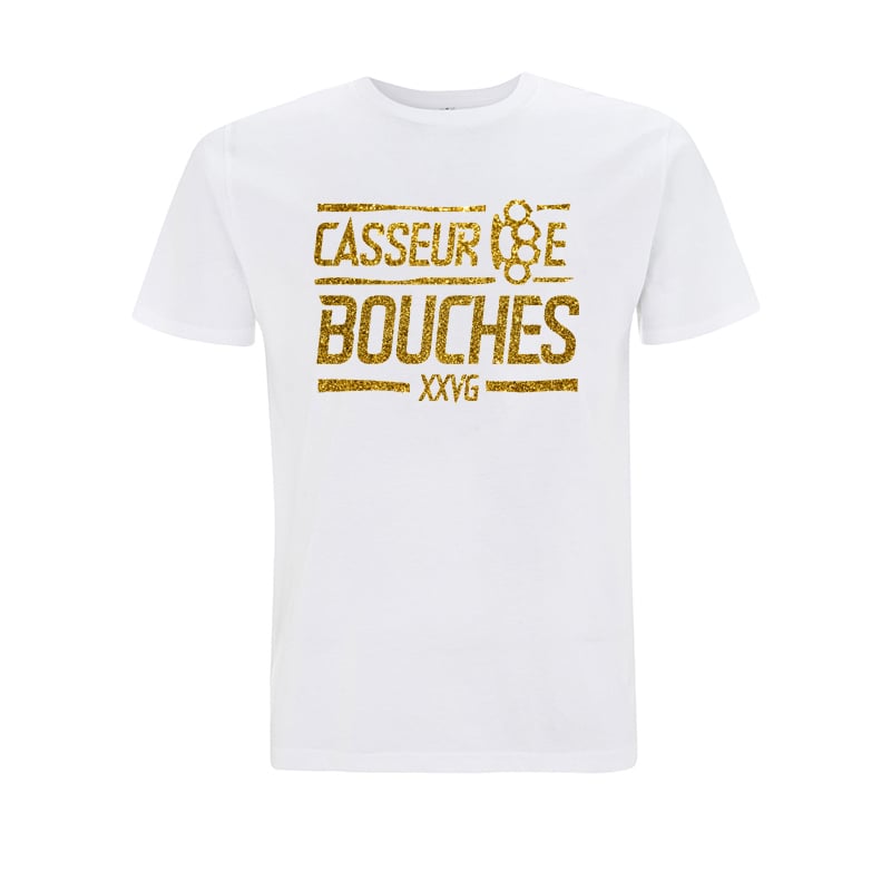 Image of TEE-SHIRT BLANC - CASSEUR DE BOUCHES