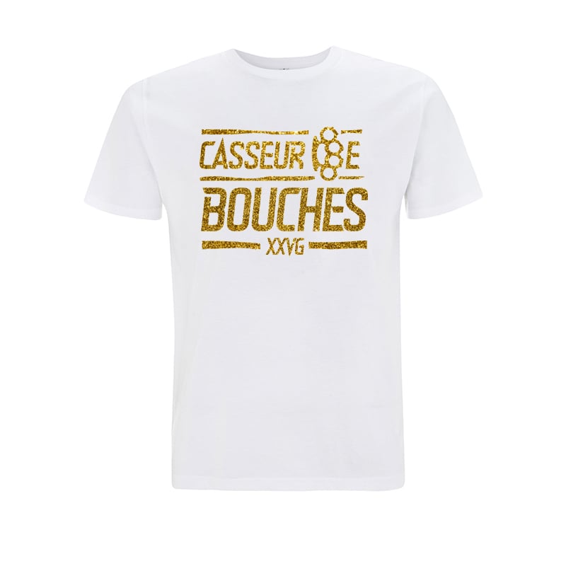 Image of TEE-SHIRT BLANC - CASSEUR DE BOUCHES 