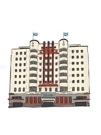 The Beresford Building, Glasgow. Art Print