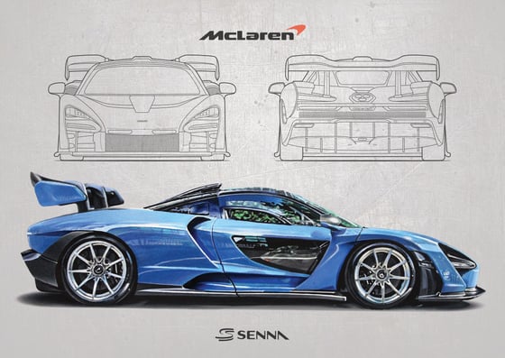 Mclaren P1 Poster Print Roman Miah