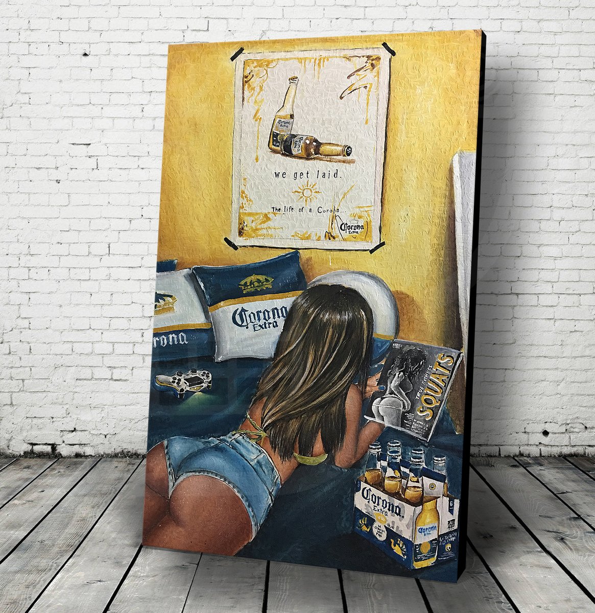 JEREMY WORST Corona Time Acrylic Artwork Modern wall Home decor