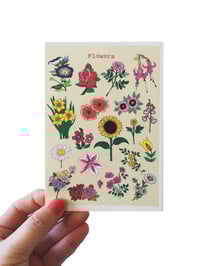 Image 1 of Flowers Picture Handmade Card
