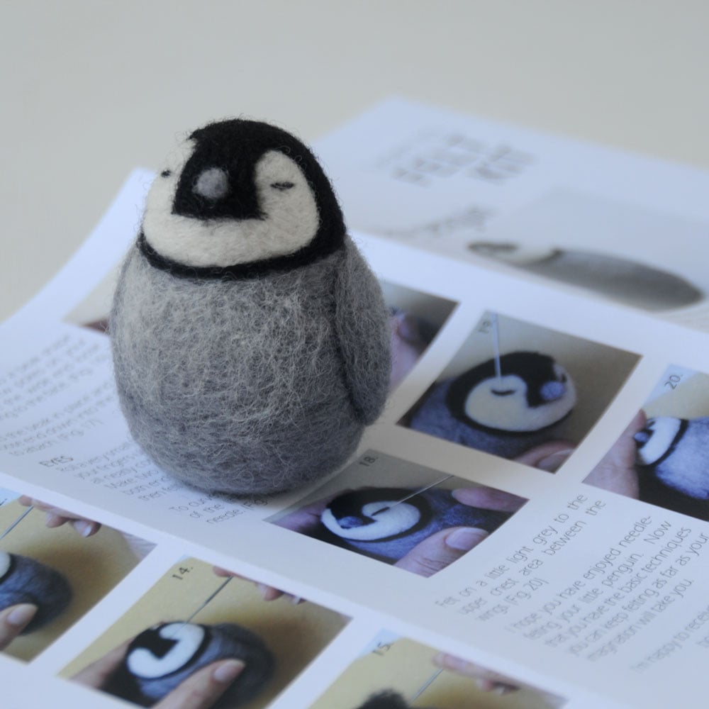 Baby Penguin - Needle Felting Kit