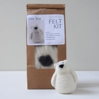 Image 1 of Polar Bear - Needle Felting Kit