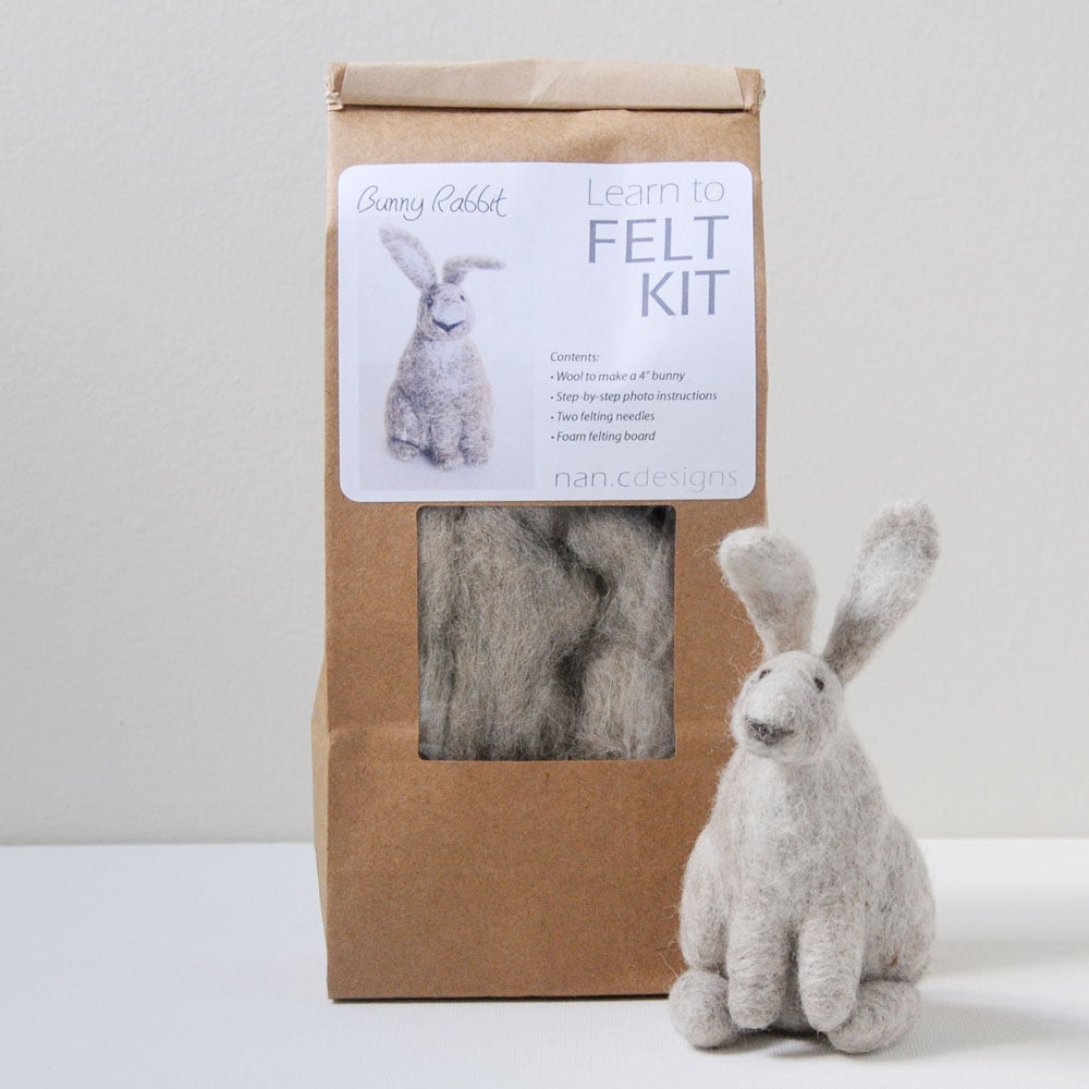 Bunny Rabbit - Needle Felting Kit