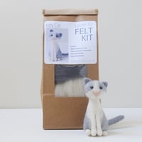 Image 1 of Kitty Cat - Needle Felting Kit
