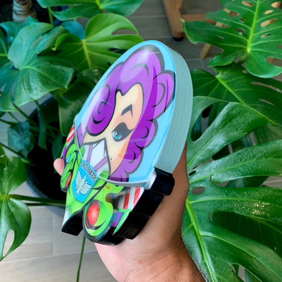 Image of BUZZ MONROE (8in) RESIN COATED WOOD PRINT
