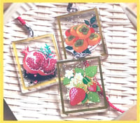 Image of Gold Foil Fruit Charms