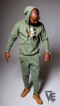 Image 1 of Men’s Olive VE Logo Sweatsuit