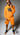 Men’s Orange VE Logo Hoodie Short Set 
