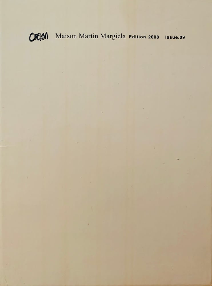 MODEST) BOOKS — (Maison Martin Margiela)(CREAM Issue.9)(Edition 2008) MODEST) BOOKS — (Maison Martin Margiela)(CREAM Issue.9)(Edition 2008)