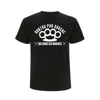 TEE-SHIRT NOIR LOGO BLANC - BABTOU PUR SOUCHE