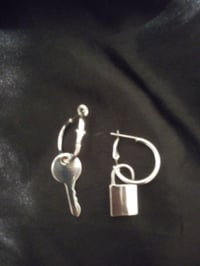 "Lock & Key" earring set 