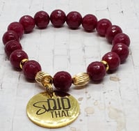 Image 2 of Ruby Jade Faceted Double Stack 