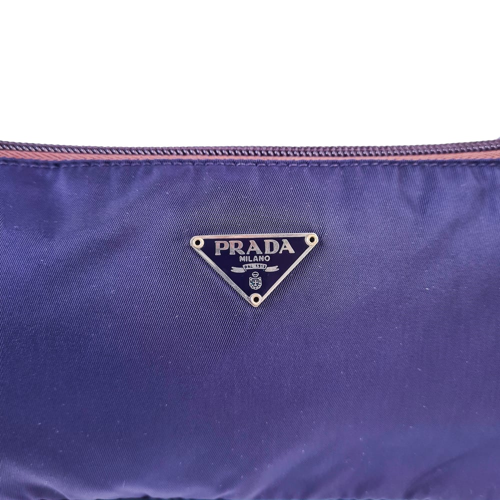 Image of Prada Tessuto Purple Shoulder Bag MV633