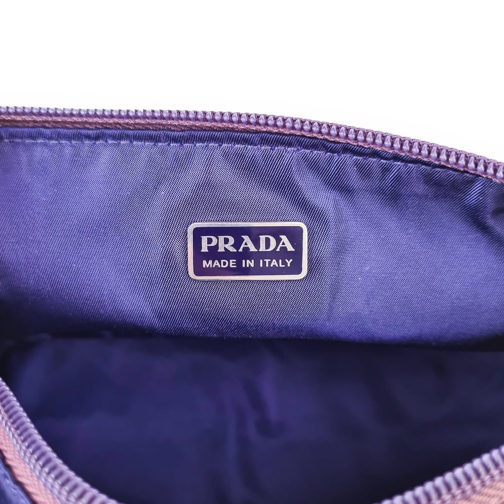Image of Prada Tessuto Purple Shoulder Bag MV633