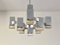 Image 2 of 9 Light "Cubic" Chandelier by Sciolari