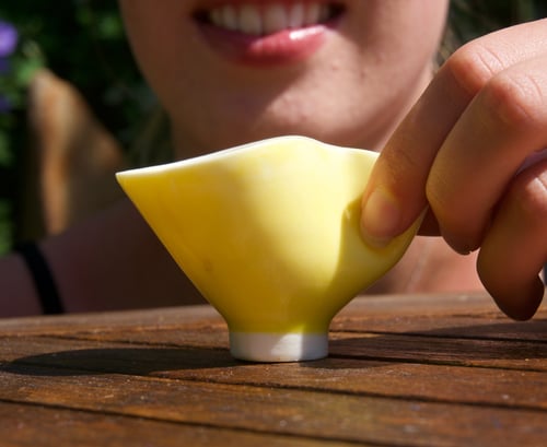 Image of Yellow Espresso Pinch Cup