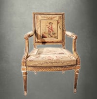 Image 4 of Pair of 18th C French Giltwood Chairs