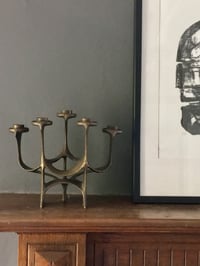 Image 5 of Bronze Five-Arm Brutalist Candlestick