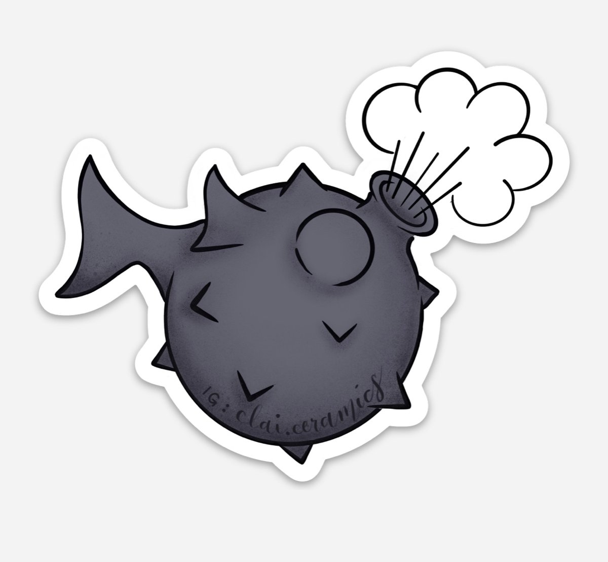 Image of Blowfish sticker