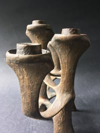 Image 3 of Bronze Five-Arm Brutalist Candlestick