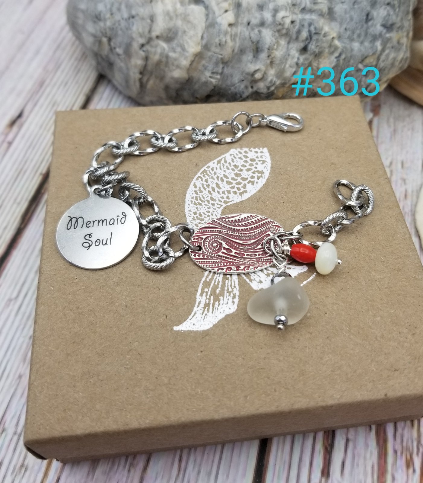 Handmade Silver Charm Bracelet 2024 | vintage | flowers | charms | chunky | tea | Angel | crystal | pressed glass | lady