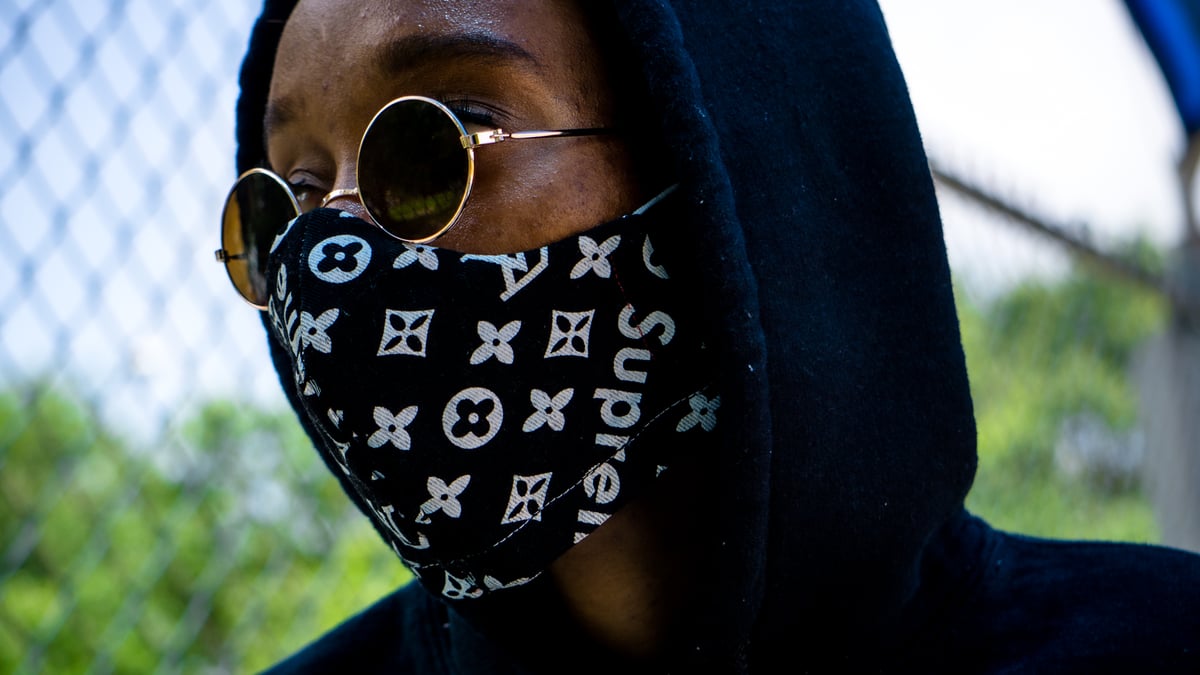 Louis Vuitton supreme black Cotton Face Masks lv Washable face covering  masks Gesichtsmaske Masque