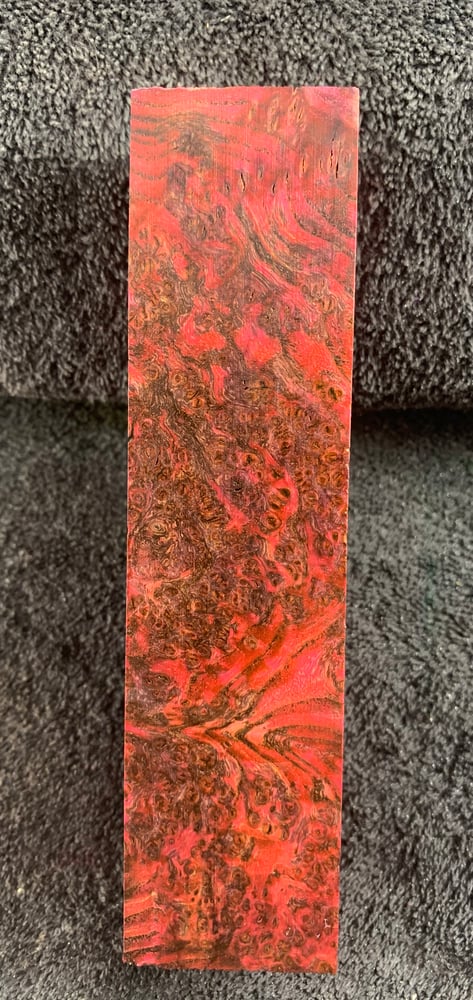 Image of Pink & Black Stabilized Ash Burl Call/Handle Blank