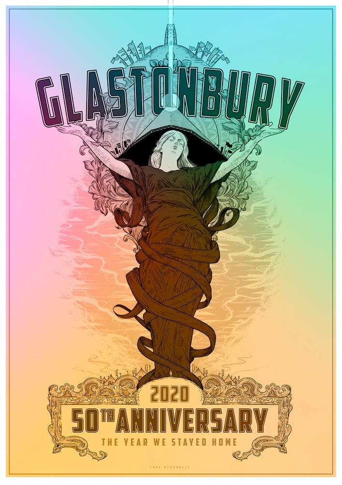 Image of Glastonbury 2020 50th Anniversary PRINT