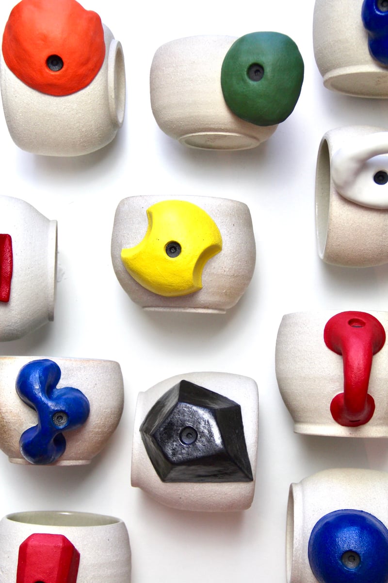 Climbing hold mugs clai.ceramics