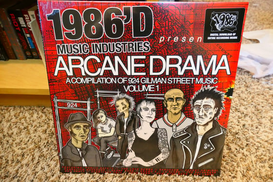 Image of 1986'd Music Industries Present: Arcane Drama - A compilation of 924 Gilman St Music Vol. 1 LP 