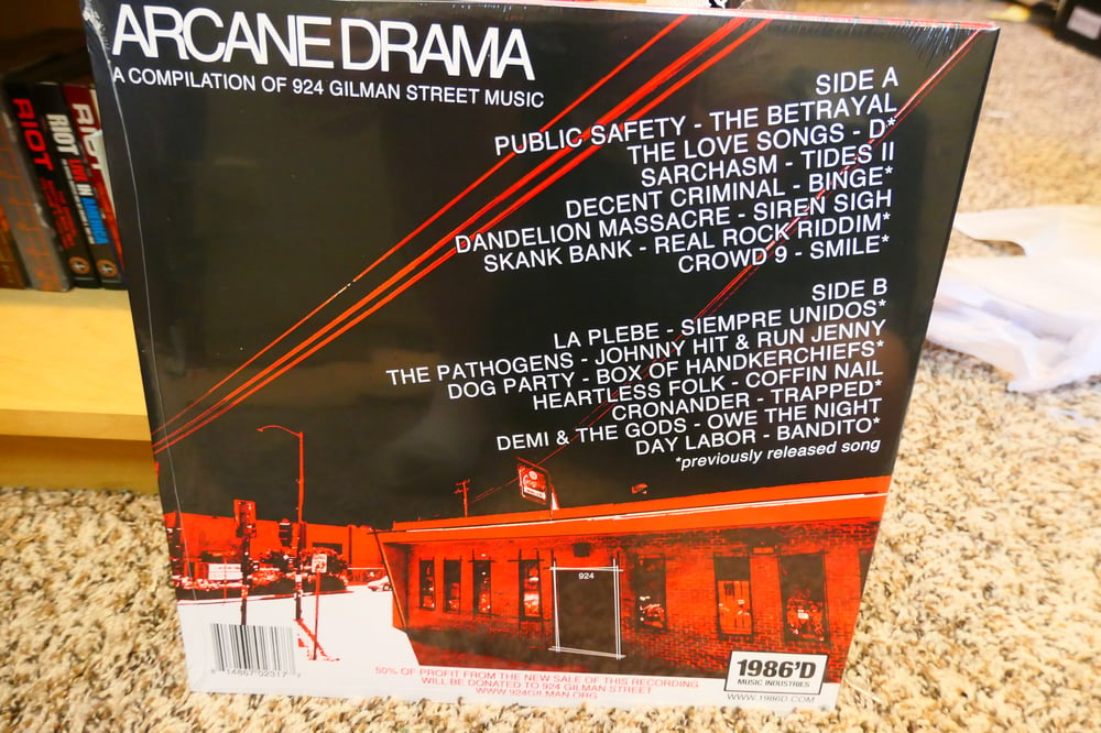 Image of 1986'd Music Industries Present: Arcane Drama - A compilation of 924 Gilman St Music Vol. 1 LP 