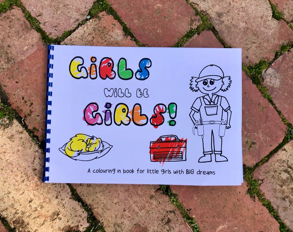 Image of Girls will be Girls! colouring in book