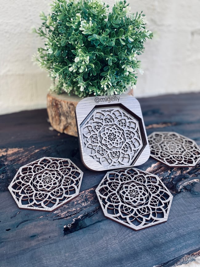 Wooden Coaster “Octadala”