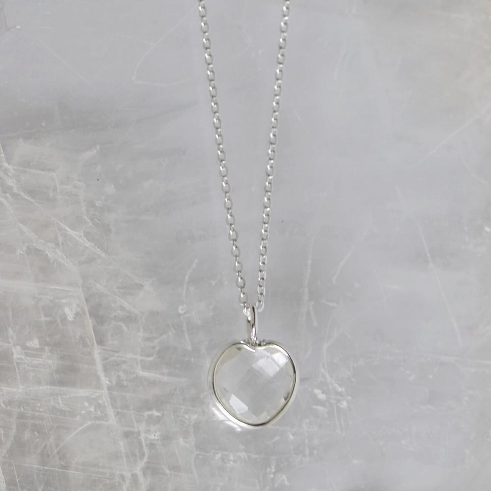 Image of Angel Heart x Clear Quartz necklace