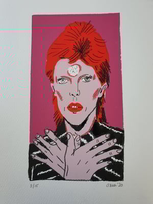 Image of #8 ORIGINAL BOWIE drawing