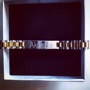 Image of PERSONALISED UNISEX BRACELET-KOFI & AKOSUA 