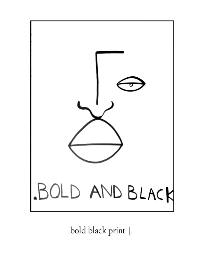Image of the black series ~ prints
