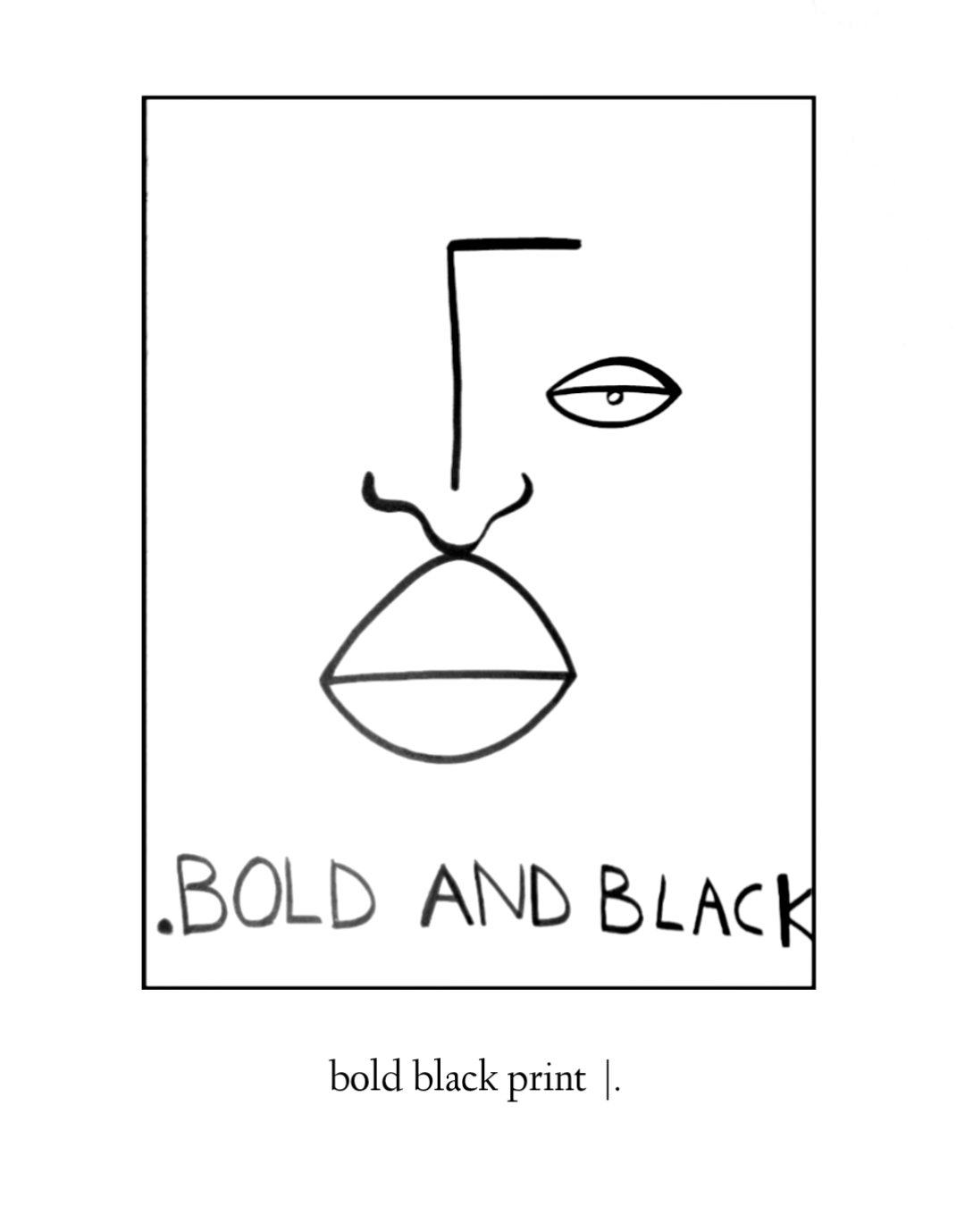 Image of the black series ~ prints